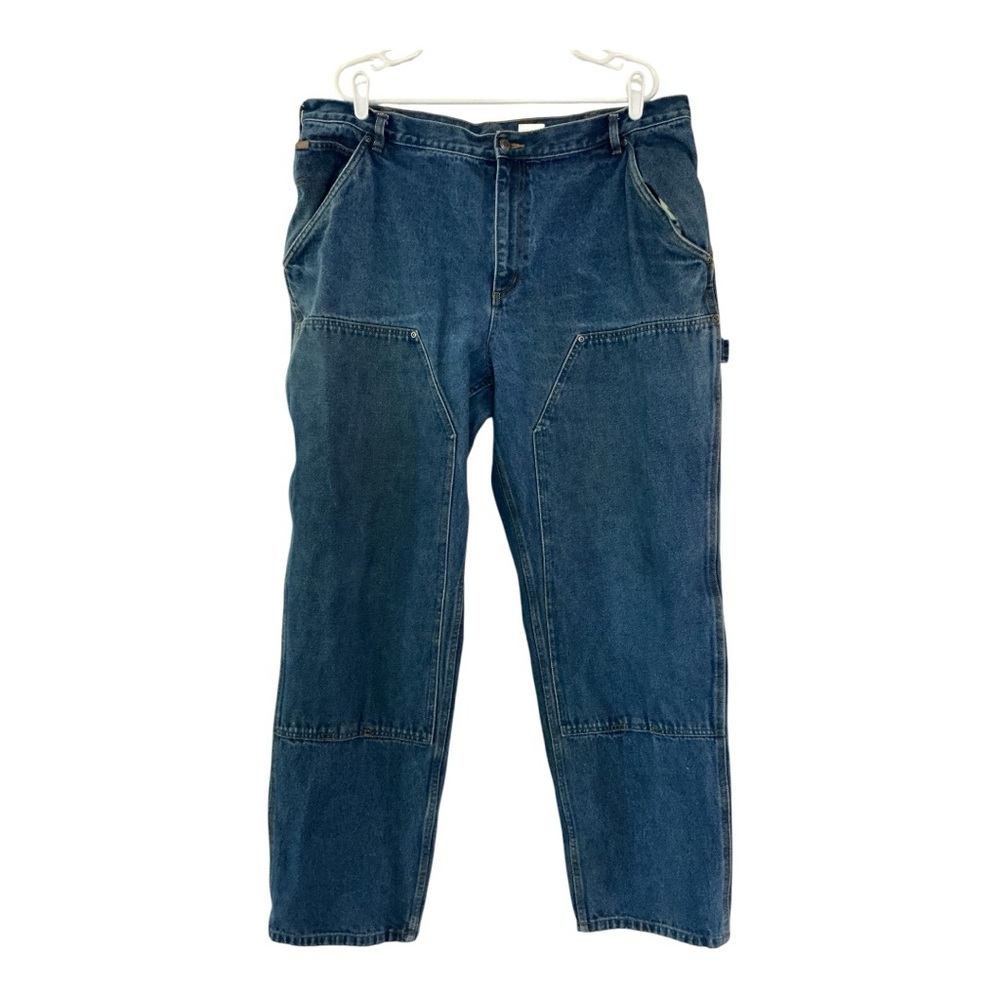 Vintage Sorel Mens 40X33 Blue Denim Double Knee Carpenter Outdoor Workwear Jeans